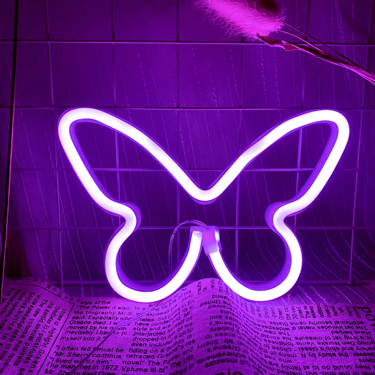 LED butterfly neon lights, USB - Wedding Power Supply ulasan dan harga