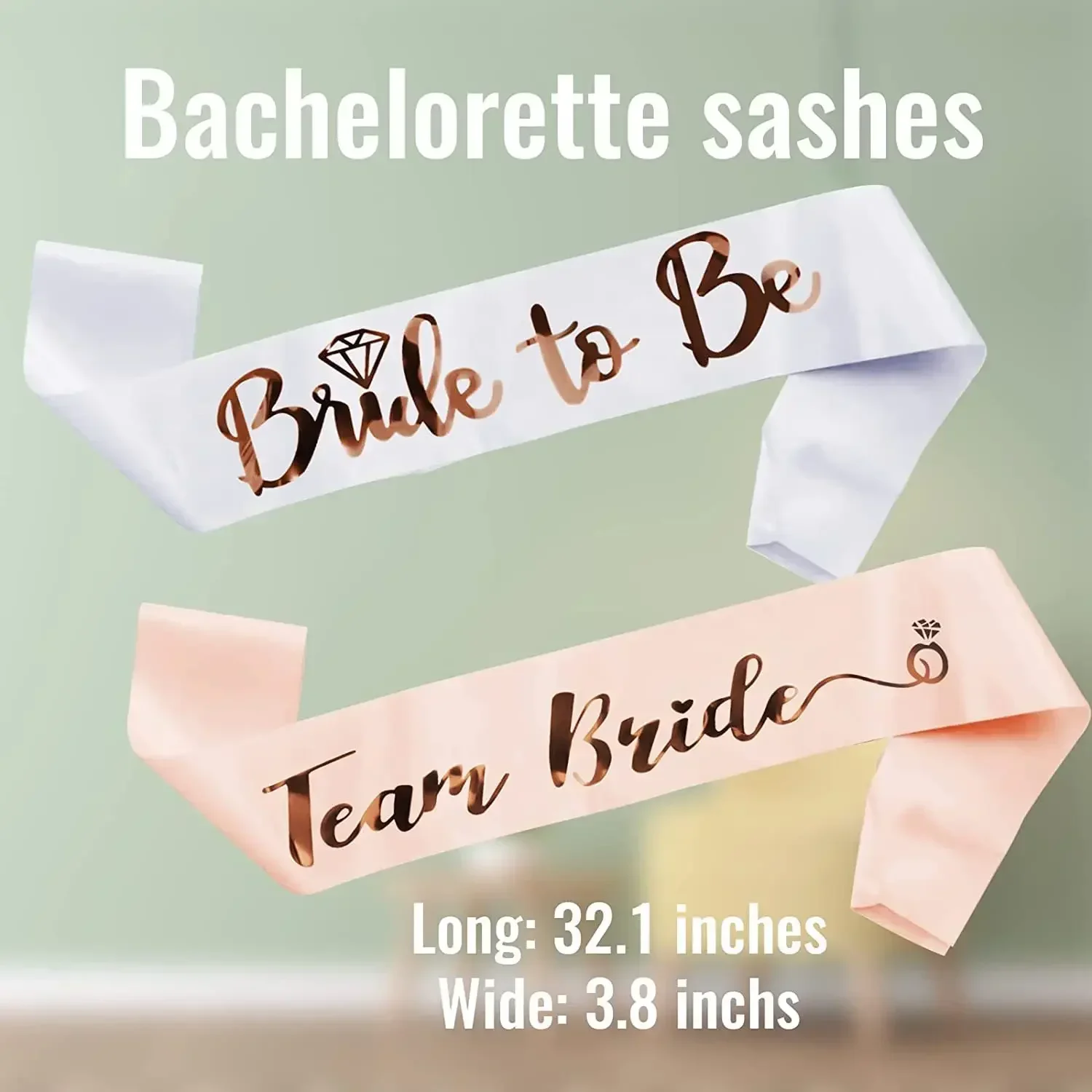 1Set Rose Gold Team Bride To B - Bride Tribe Sash ulasan dan harga