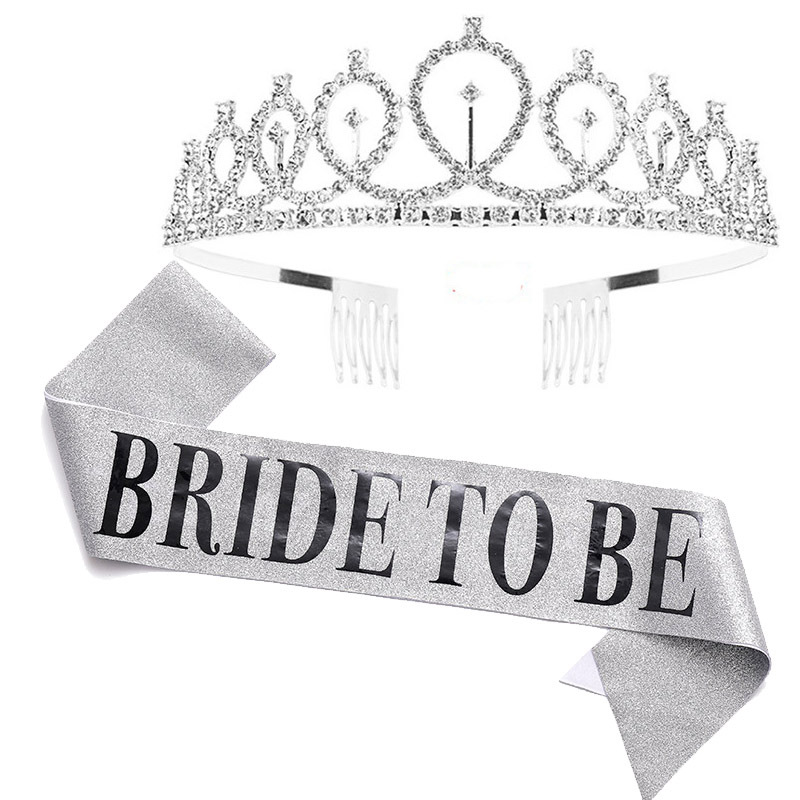 1set Rose Gold Bride to Be Sat - Bride Tribe Sash ulasan dan harga